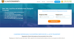 Desktop Screenshot of a1autotransport.com